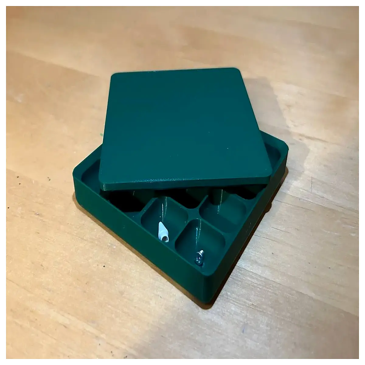 small parts organizer box with compartments for screws nuts bolts beads craft supplies storage container