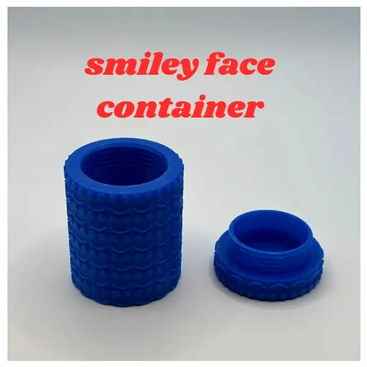 cute smiley face storage box plastic desktop organizer for makeup brushes pens jewelry trinkets small items bedroom vanity