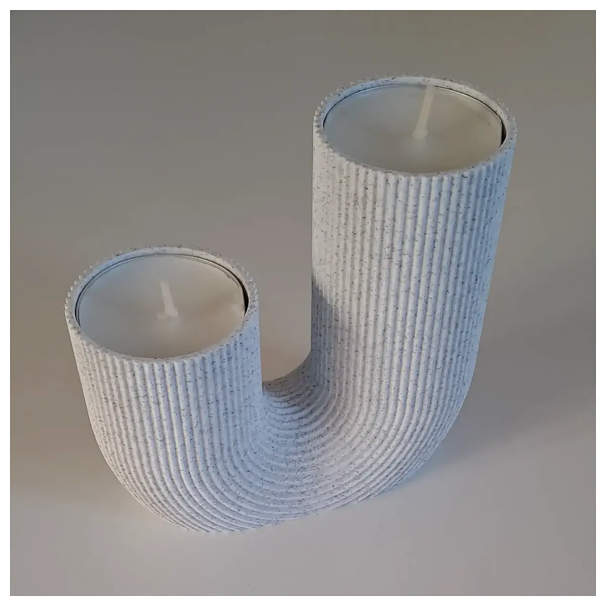 minimalist candle holder set varying heights modern geometric taper home decor