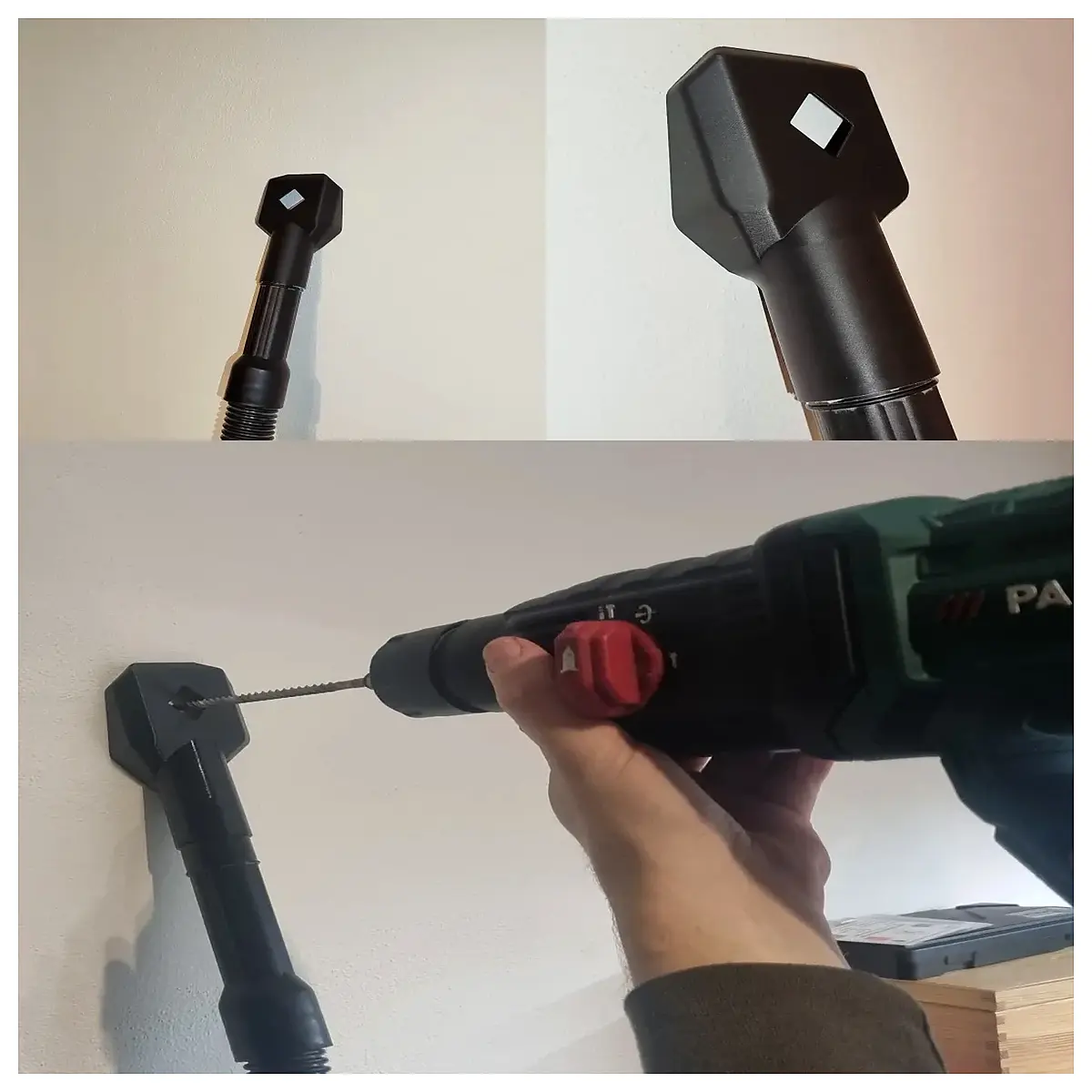 vacuum cleaner adapter drill bit self locking collector bag connector replacement parts