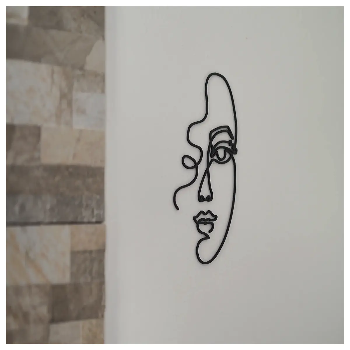 face line art drawing template vector sketch