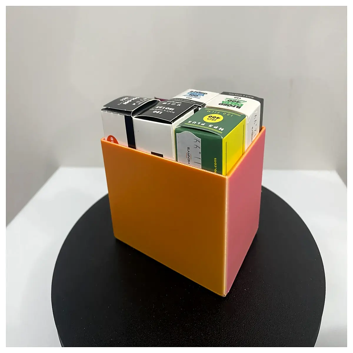 120 film holder box storage case organizer for medium format negative canisters