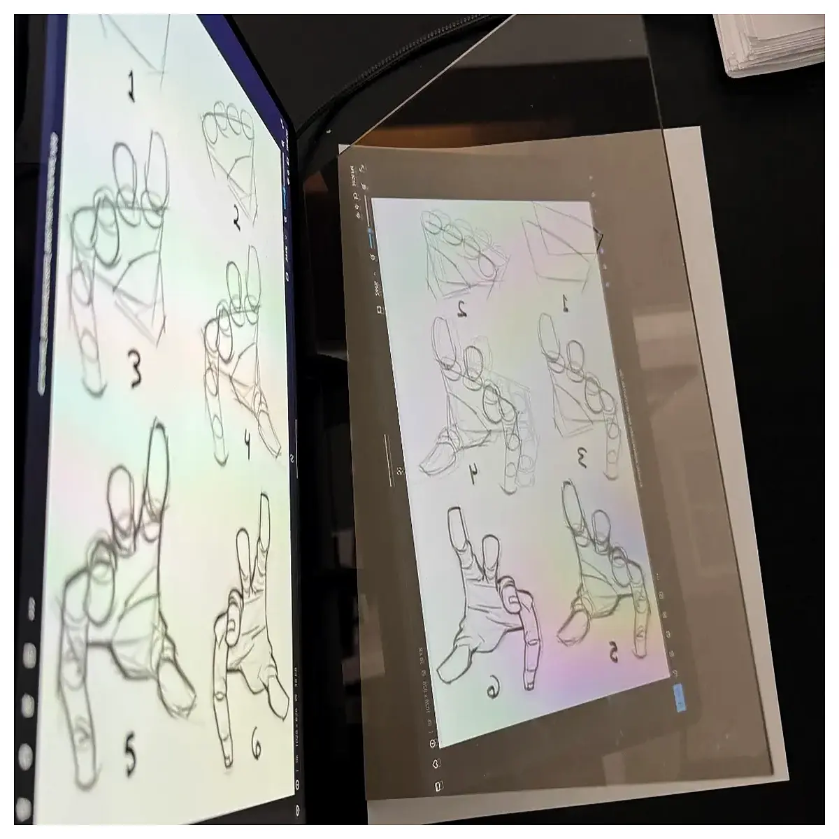 optical tracing tool for precise drawing digital stylus with screen overlay pad for sketching and calligraphy
