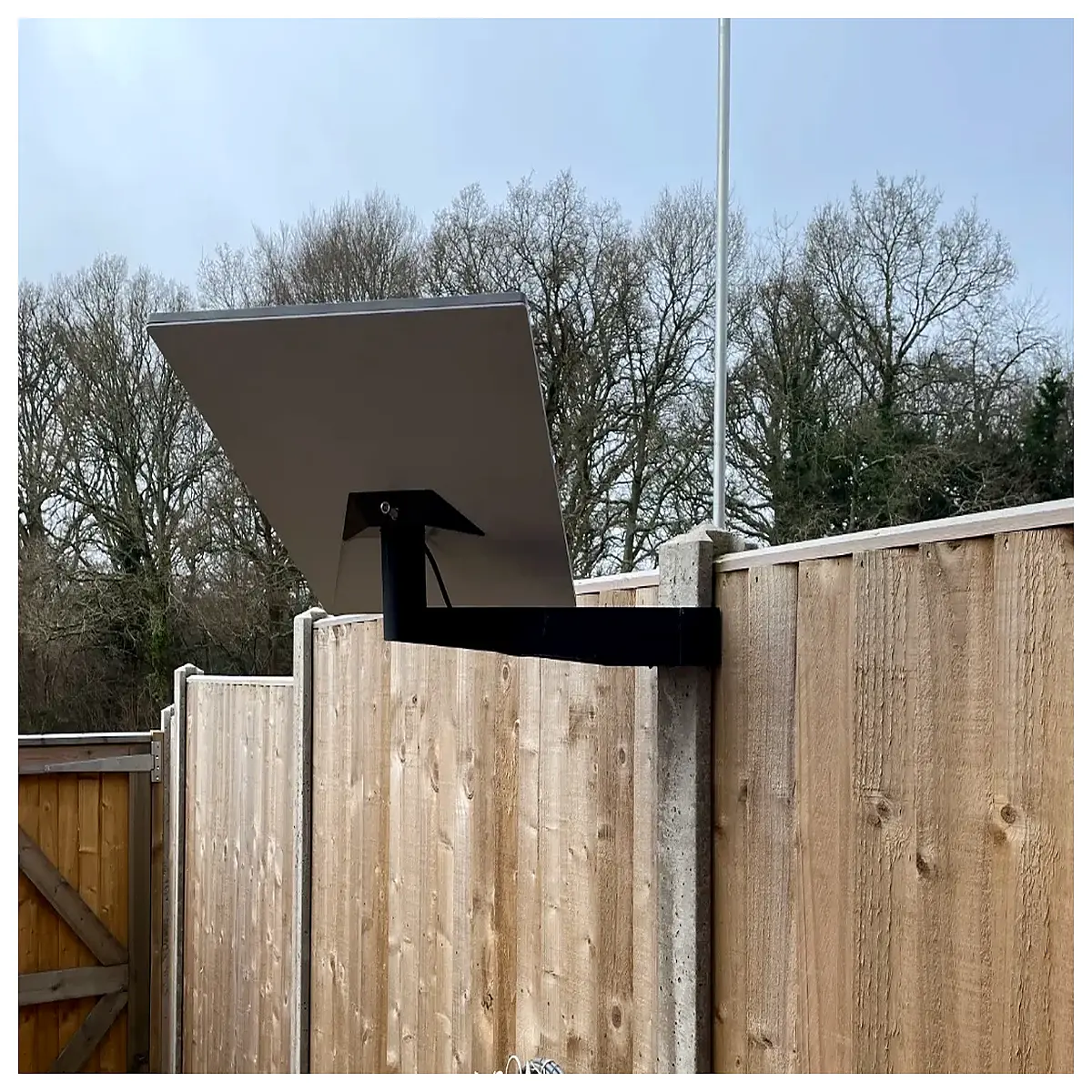 starlink gen3 dish mount pole bracket for fence post installation
