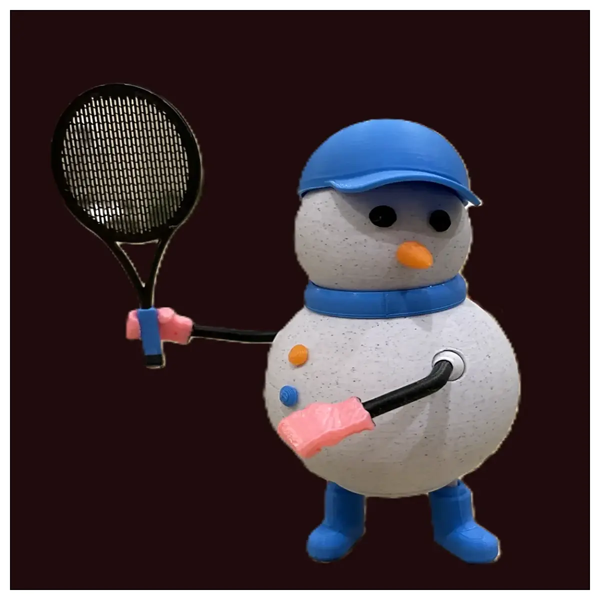 funny snowman tennis ball novelty gag gift stress relief toy for kids and adults