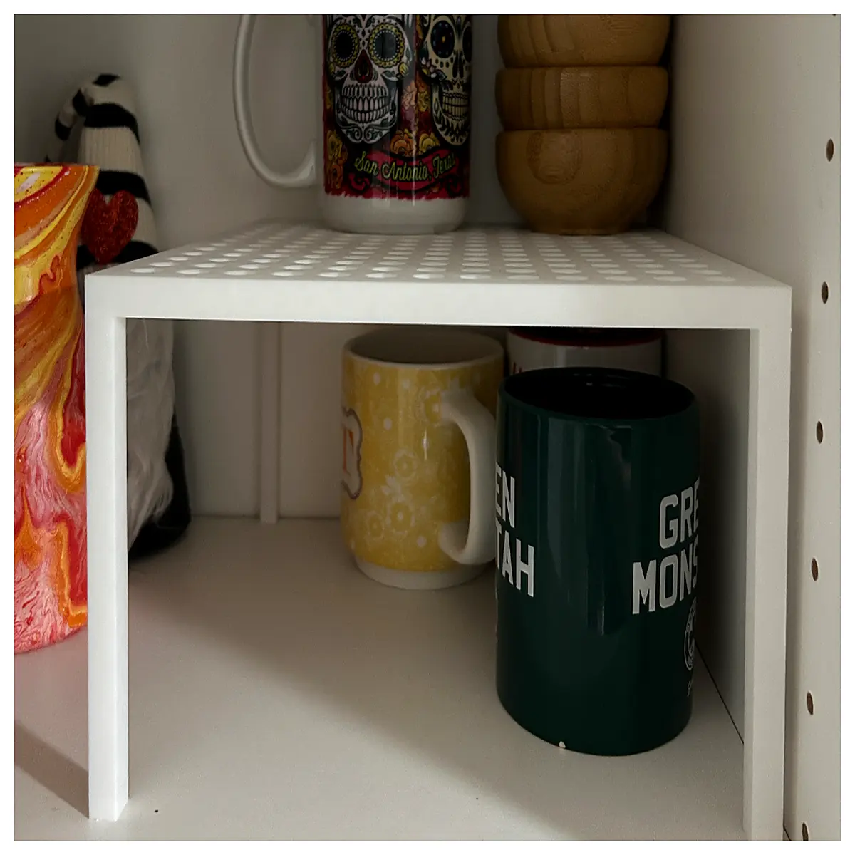 stackable plastic storage bins with lids for closet organization and pantry shelf dividers