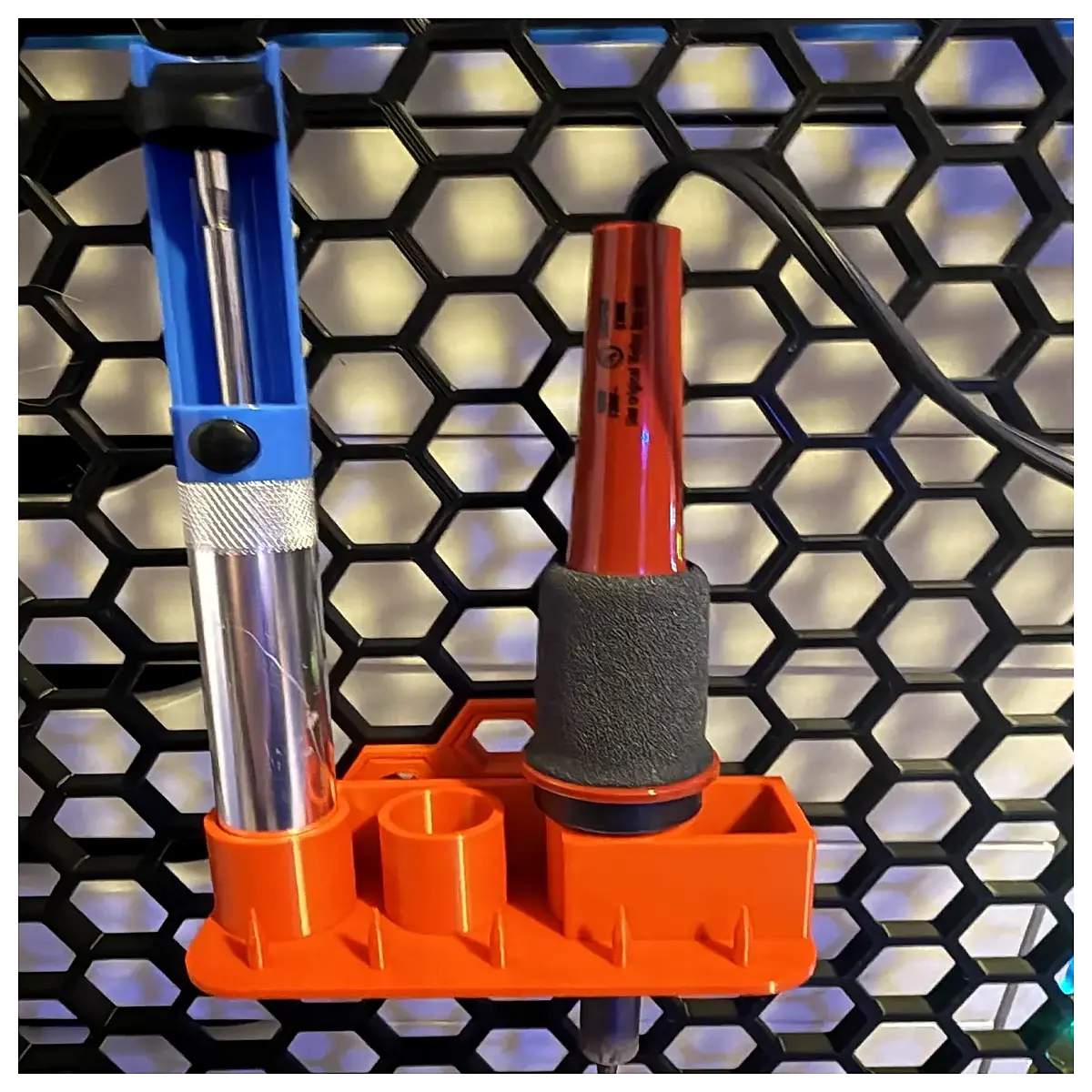 t12 soldering iron holder with sponge and brass tip cleaner for hsw compatible stations
