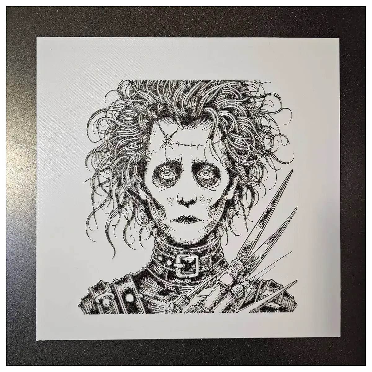 edward scissorhands movie prop tim gothic horror cosplay accessories dark fantasy collectible figure for halloween decor