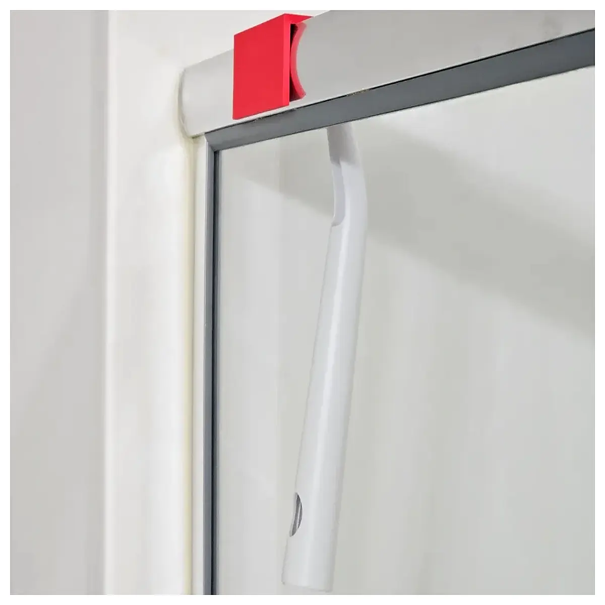 bathroom shower squeegee holder wall mounted magnetic strip for glass door cleaner organizer