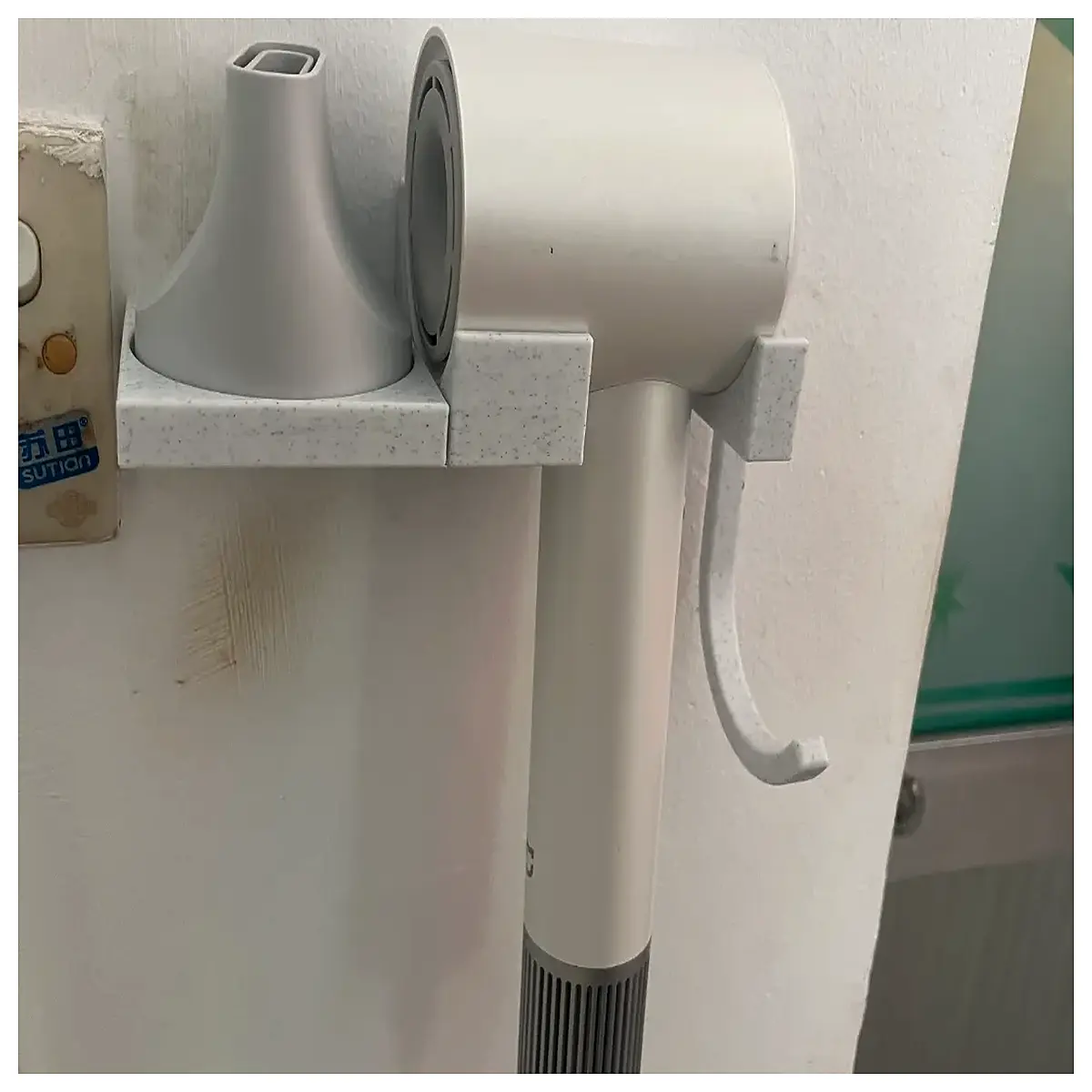 mijia h501 hair dryer wall mount holder bracket for smart bathroom storage organizer