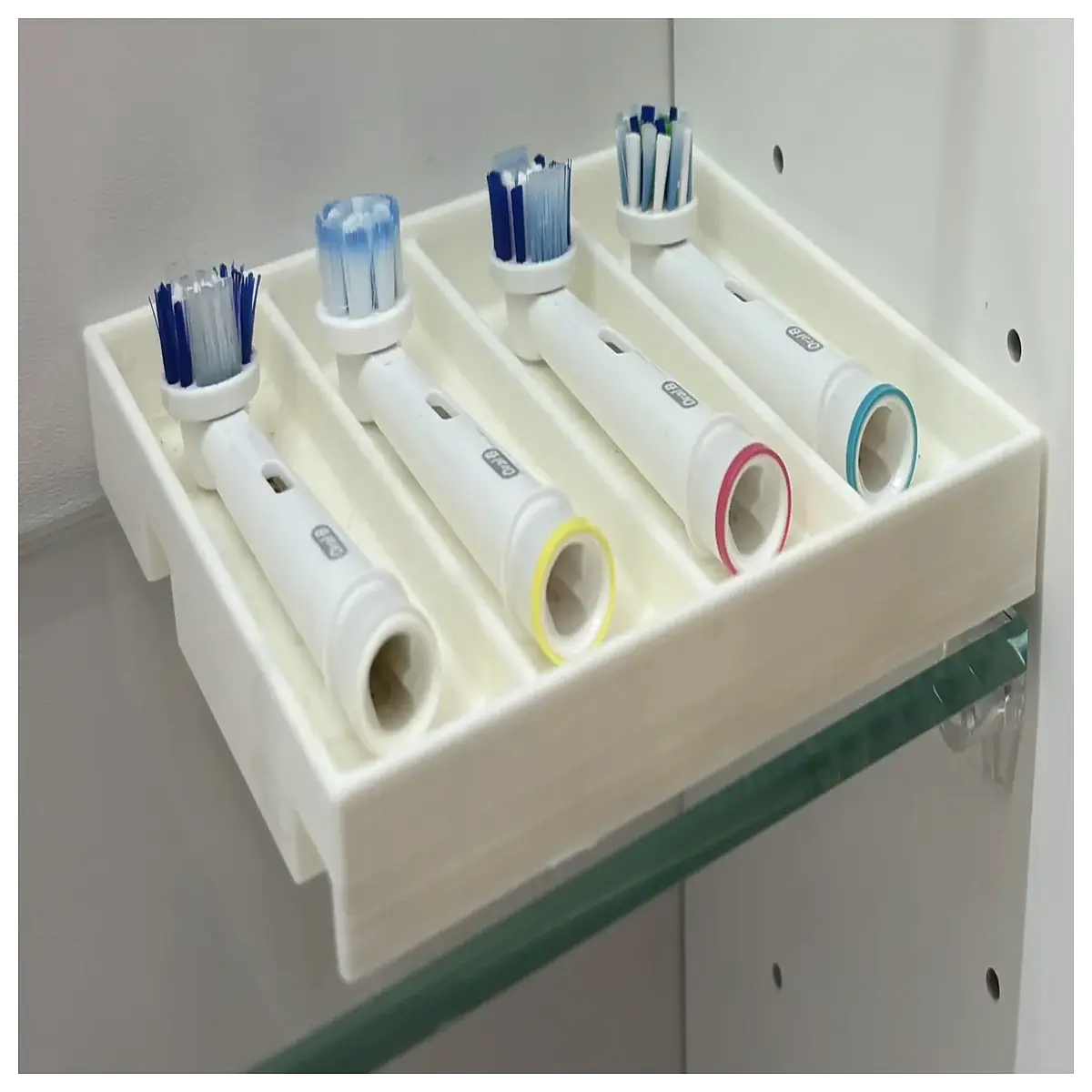 bathroom toothbrush holder organizer 100x100mm countertop for electric brushes