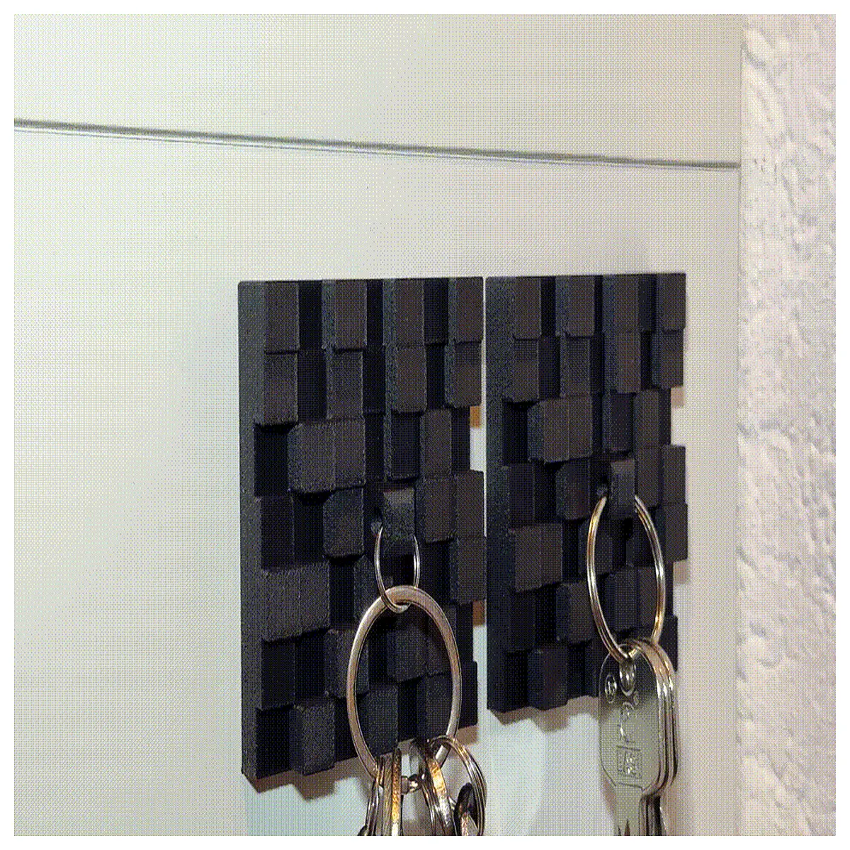 key holder for wall mount keys organizer with hooks key tray for entryway table magnetic key dispenser