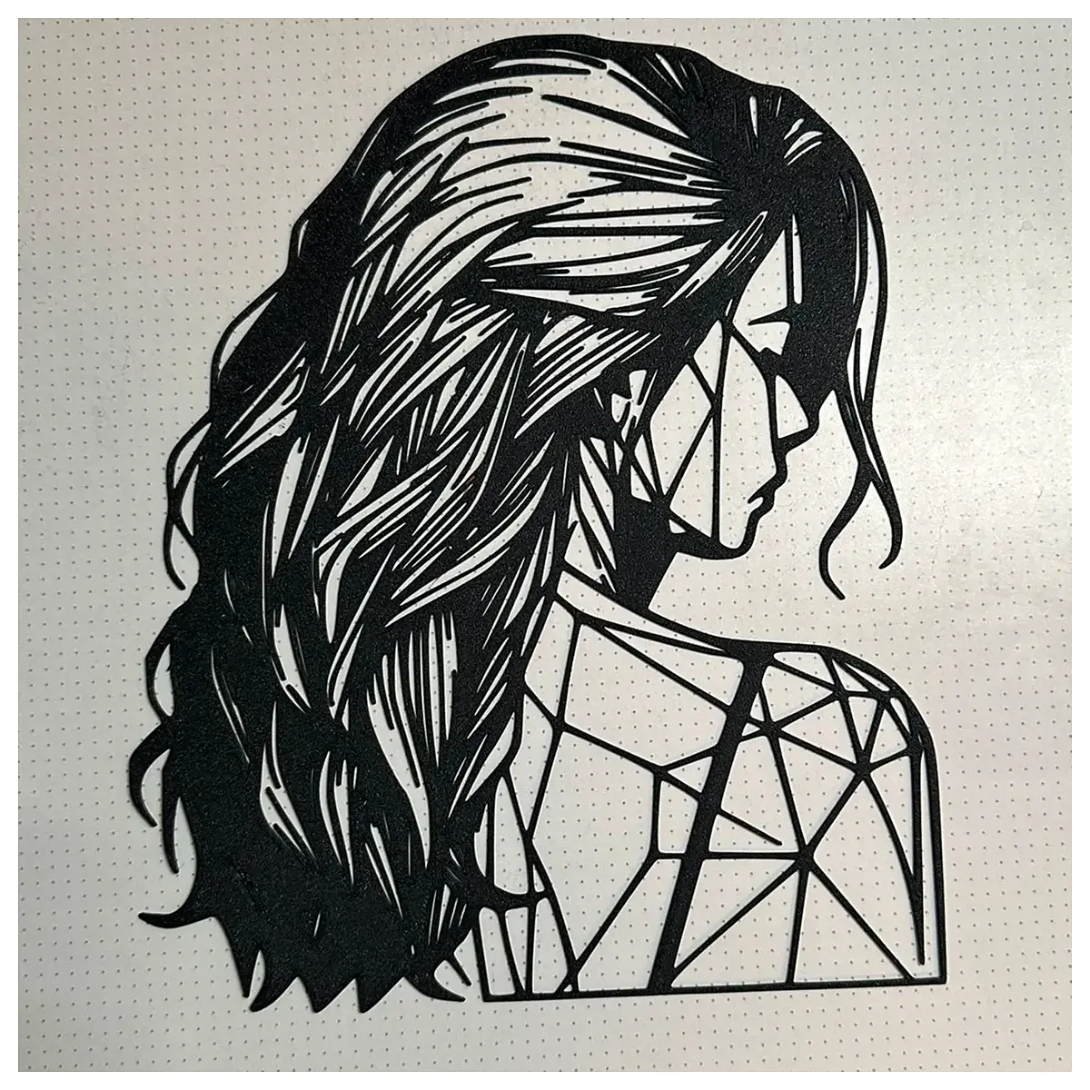 modern abstract line art wall decor minimalist black wire frame hanging for living room bedroom