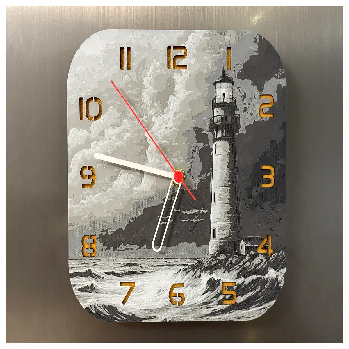 nautical wall clock lighthouse design home decor vintage maritime nautical theme bedroom living room accent piece