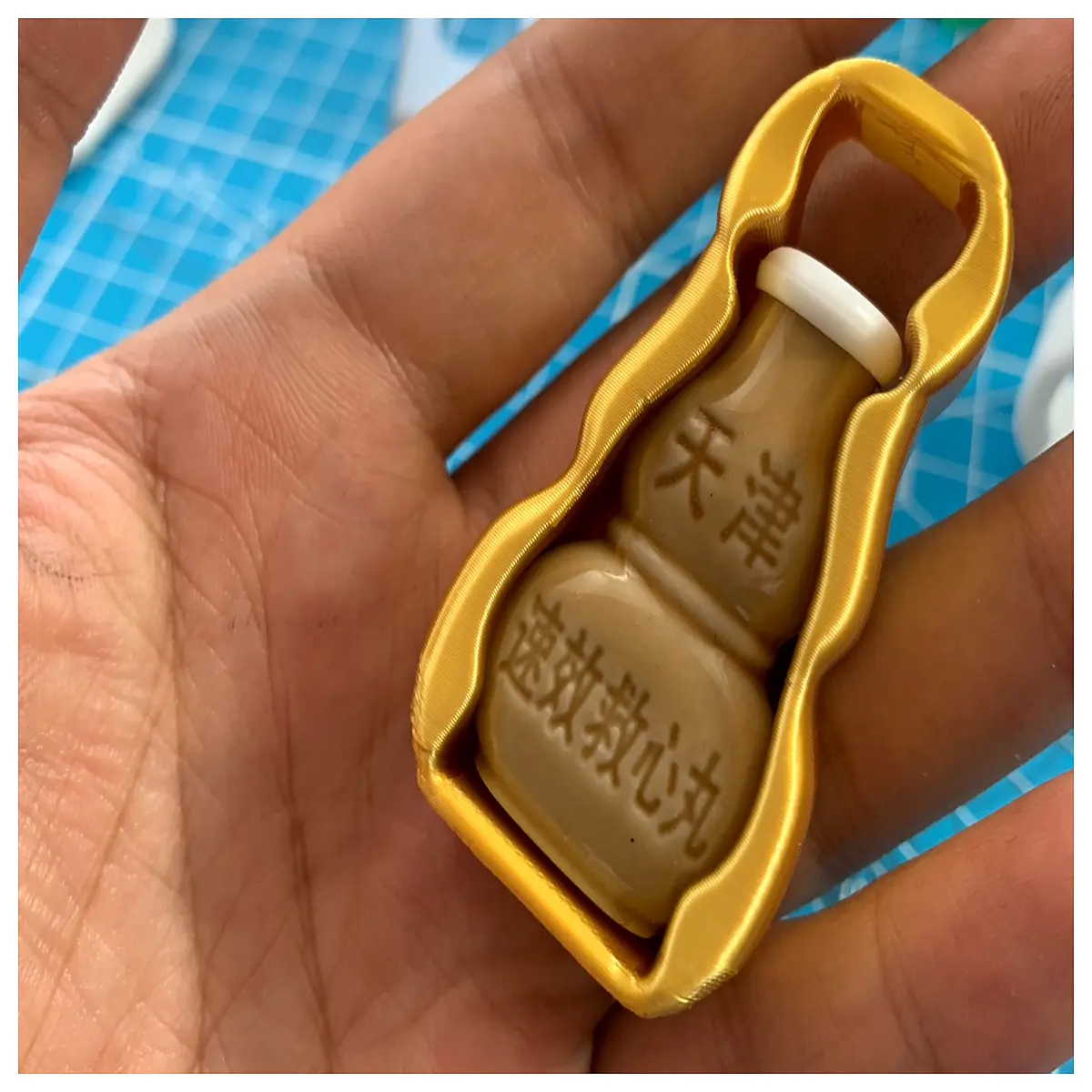 emergency pill pendant quick release safety keychain for seniors anxiety relief portable medication holder