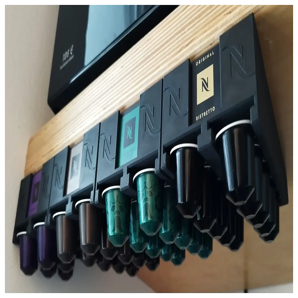nespresso capsule holder organizer storage rack countertop drip tray accessory