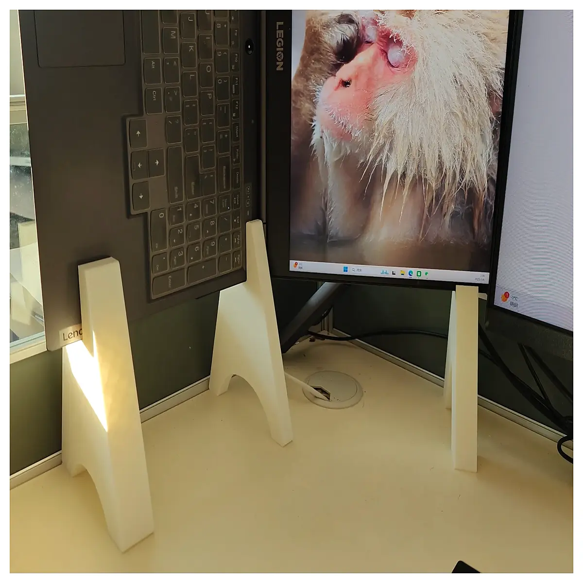 laptop vertical riser for legion y7000p cooling holder ergonomic desk organizer