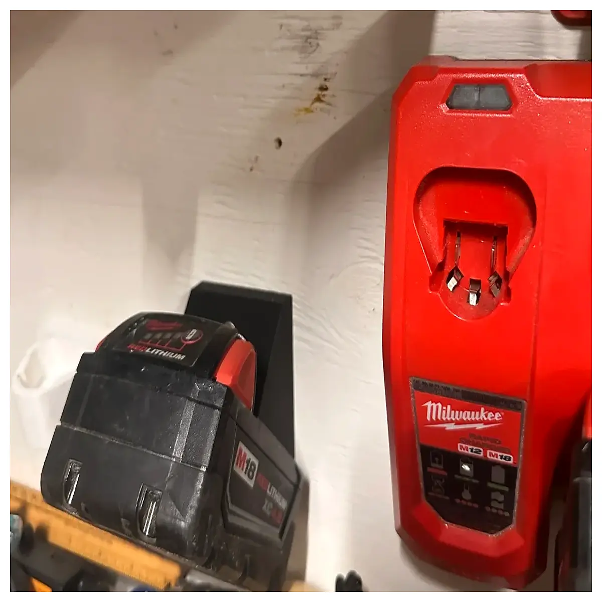 m18 battery holder tilt mount for tool belt storage organizer