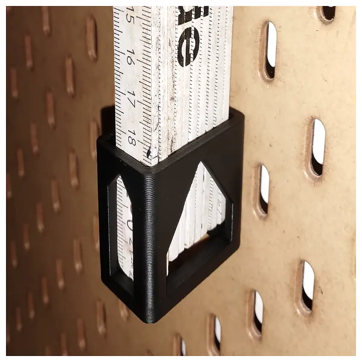 foldable tape measure holder wall mount organizer rack storage hook for workshop garage tools