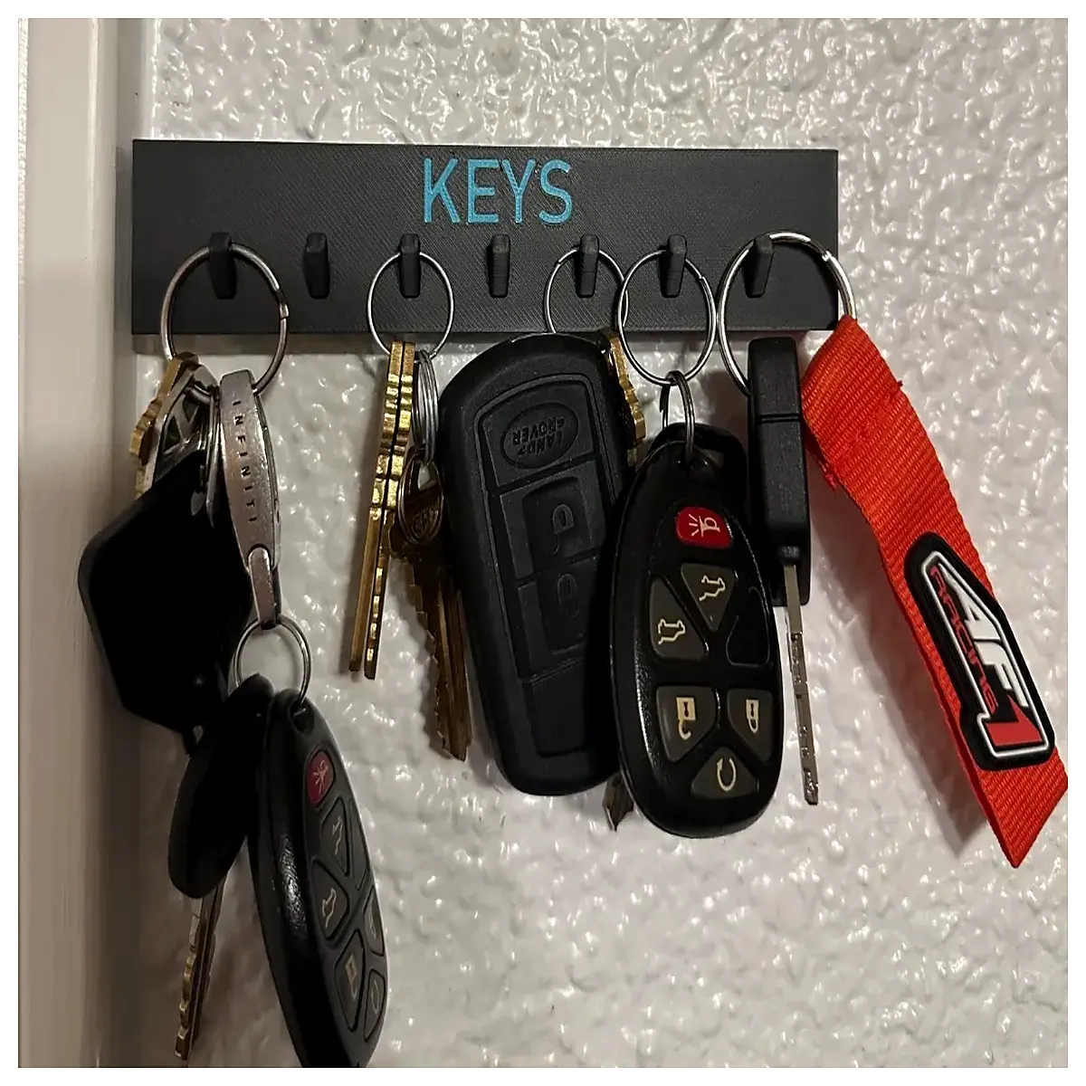 invisible screw key hook wall mount duty no drill hidden key holder for home office security