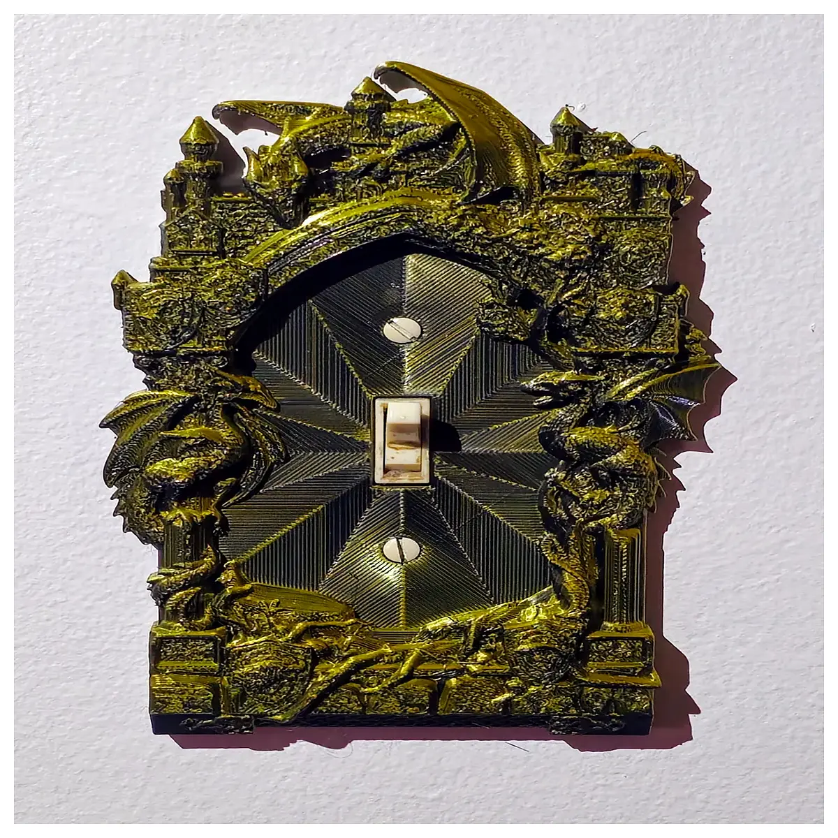 dragon forest castle wall switch panel touch smart home dimmer modular plate