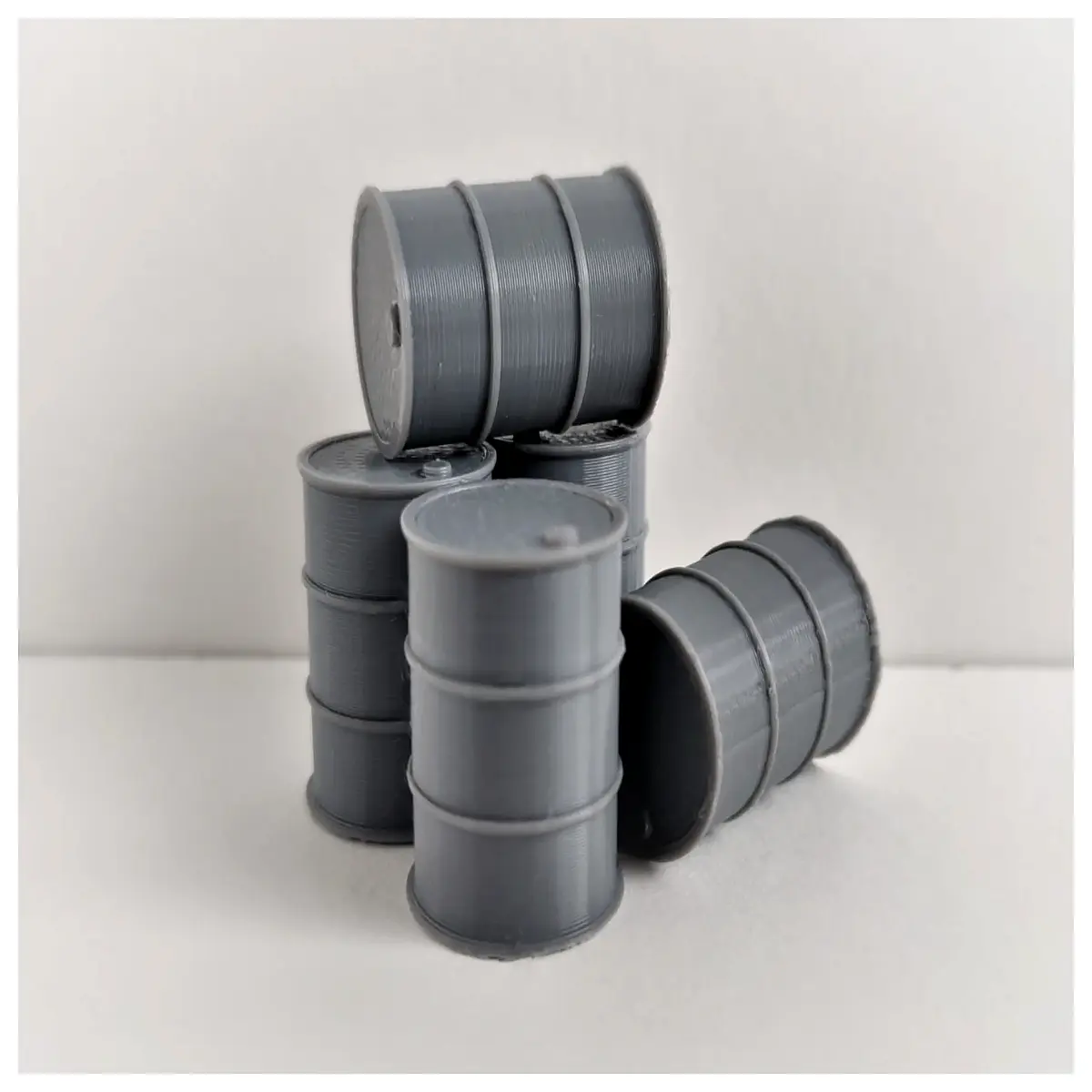 diorama oil drums miniature barrels for tabletop wargaming scenery terrain accessories