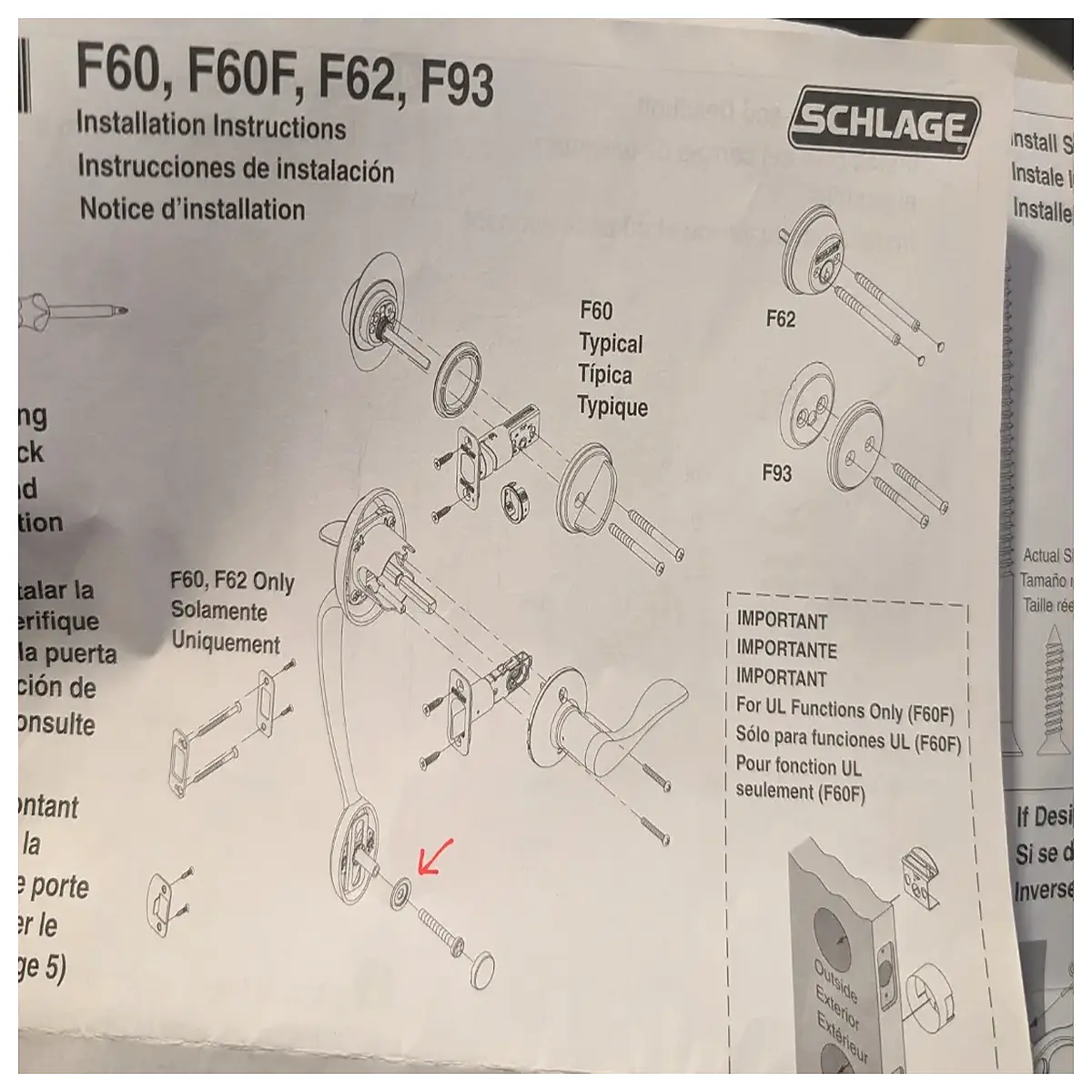 schlage door stopper plate replacement part for residential entry doors