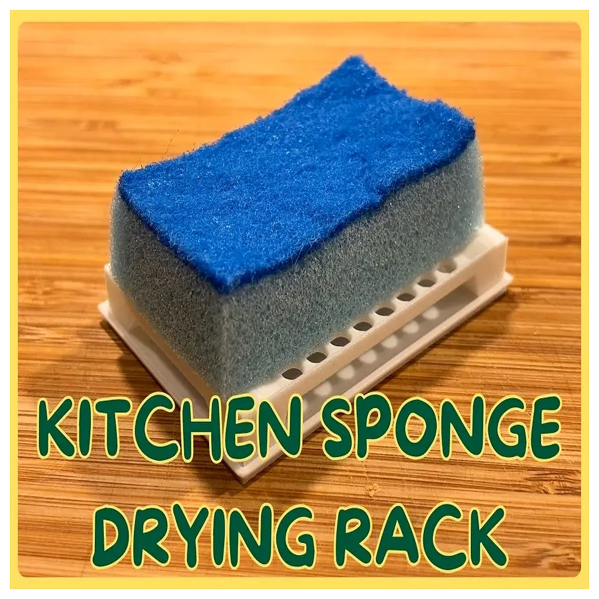 kitchen sponge drying rack holder counter organizer drain tray for washcloth scrubber bathroom soap dish