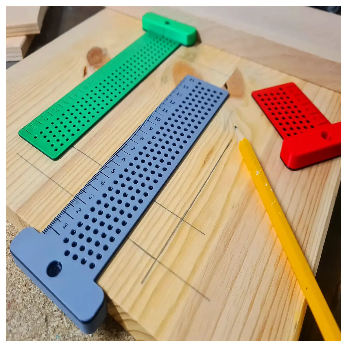 parallel marking ruler edge marker tool for precise straight line drawing woodworking layout guide