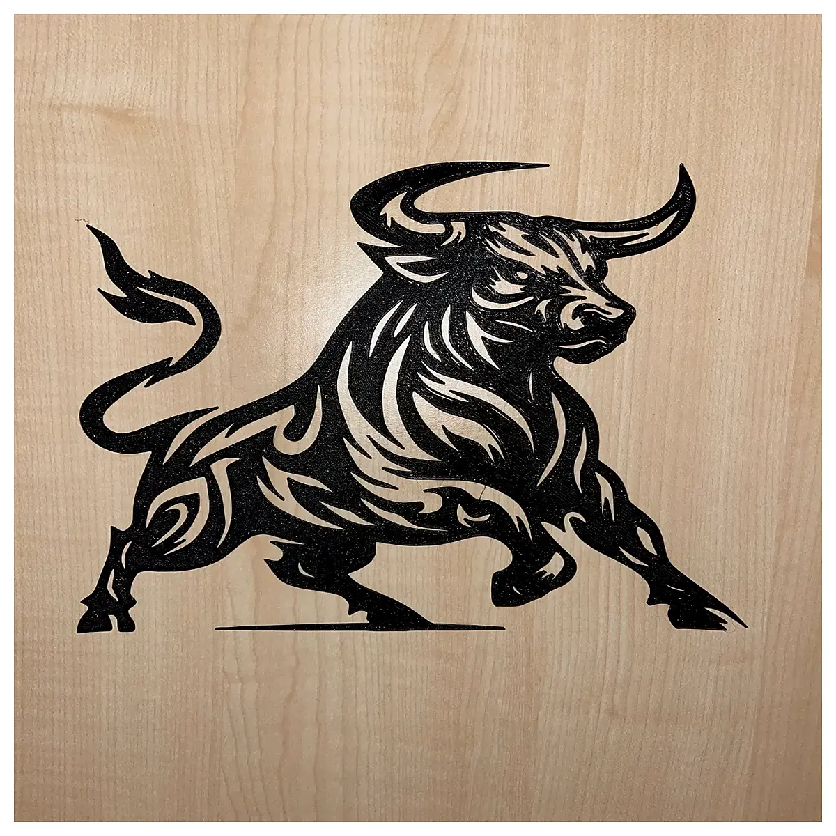 bull wall decor modern minimalist home decoration living room accent pieces large scale art prints for contemporary interior design