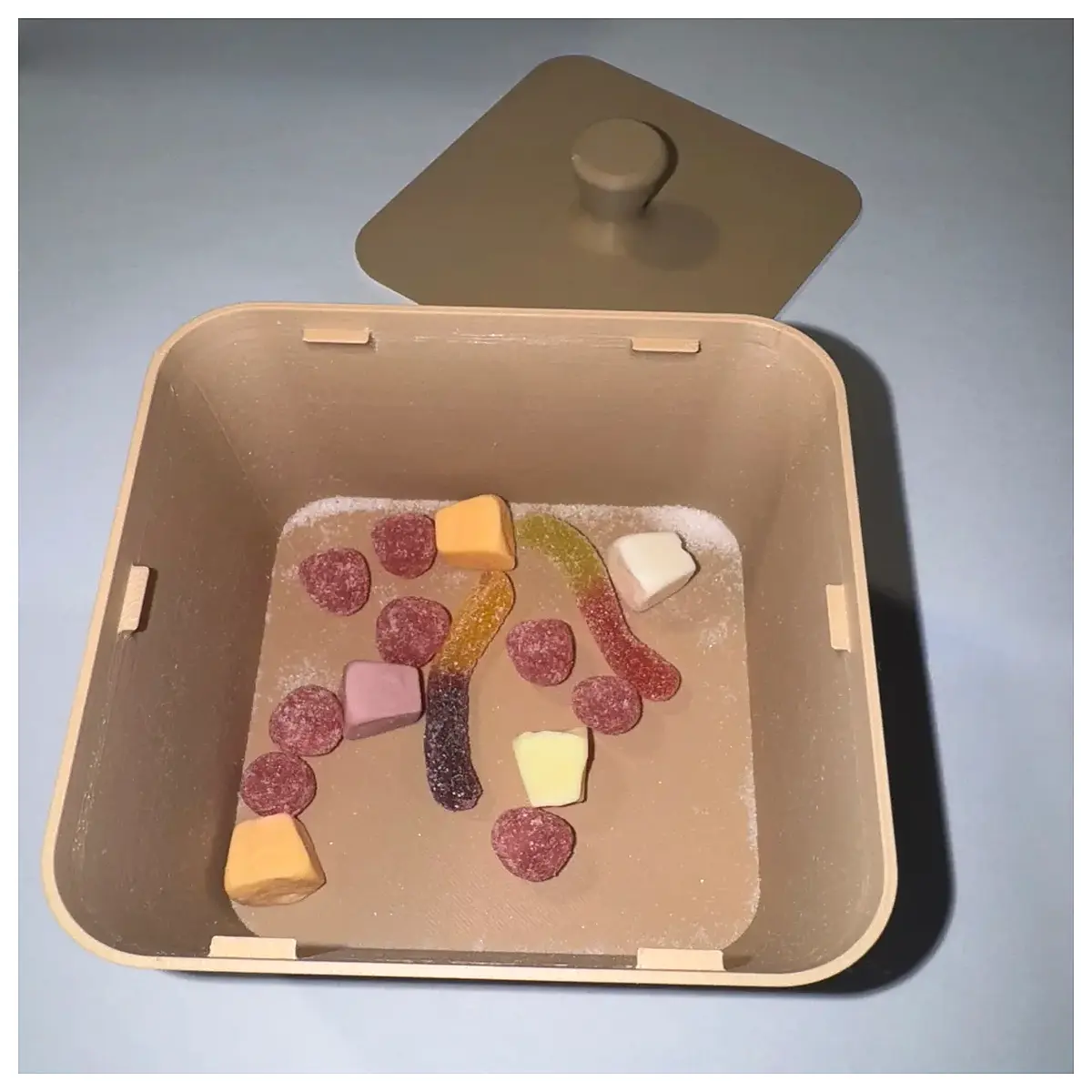 snack storage container with lid portable snack box for kids school lunch clear plastic food organizer bins airtight treat jar for pantry