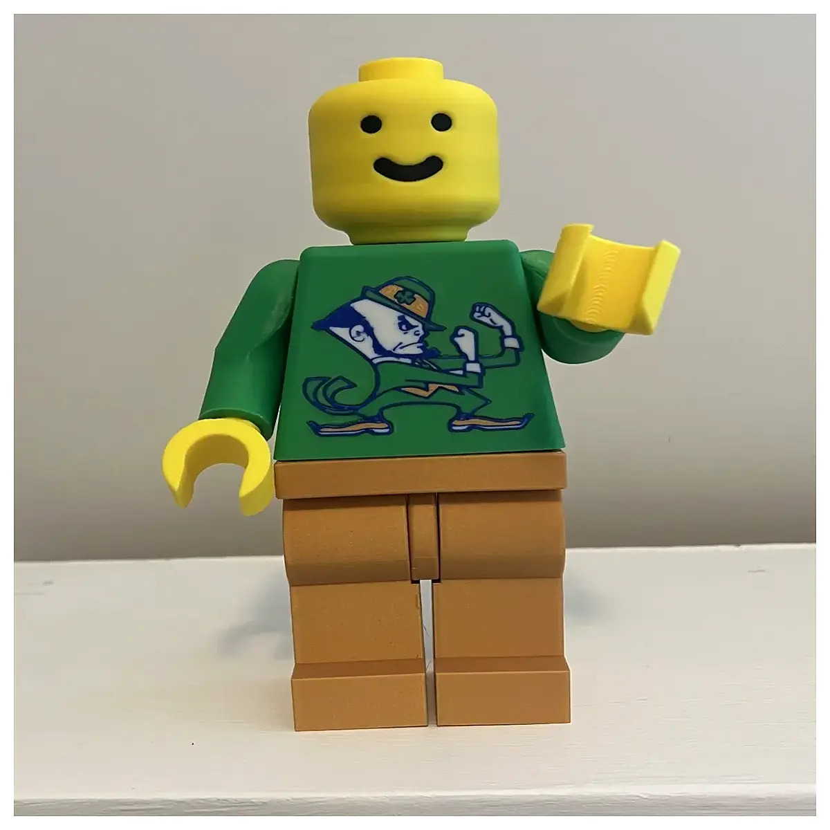 notre dame fighting irish minifigures college building blocks set for kids