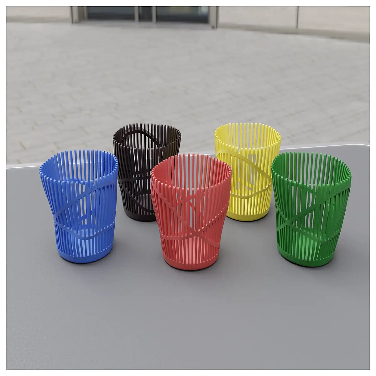 modern desk organizer with artistic design personality office supplies storage box aesthetic desktop accessory for workspace