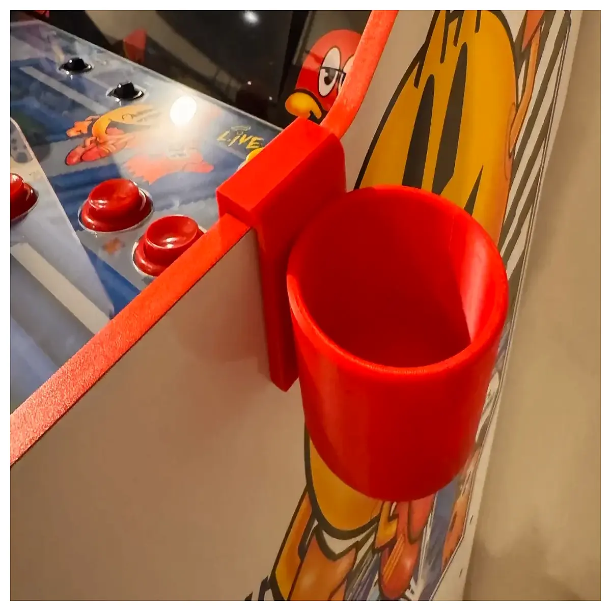 arcade joystick cup holder mount for 1up v2 controller accessory