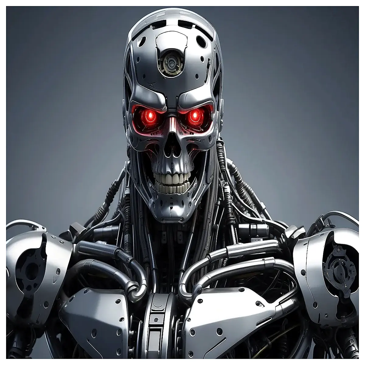 skull terminator action figure collectible toy dark fantasy decoration men