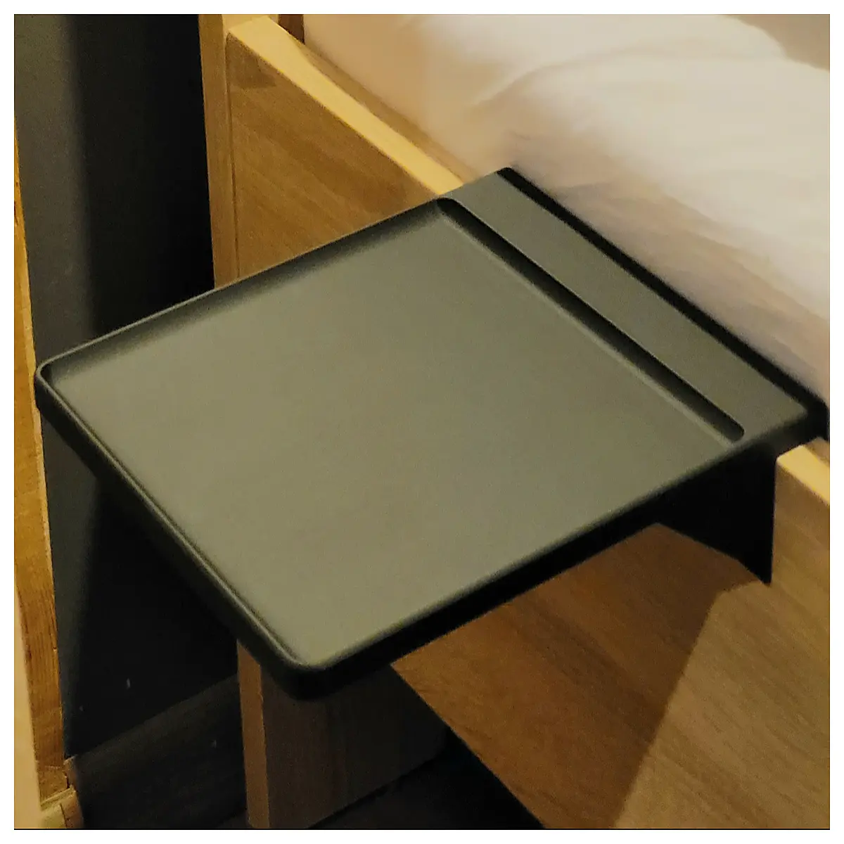 over bed caddy organizer bedside storage pocket rack for phone tablet books nightstand alternative small space