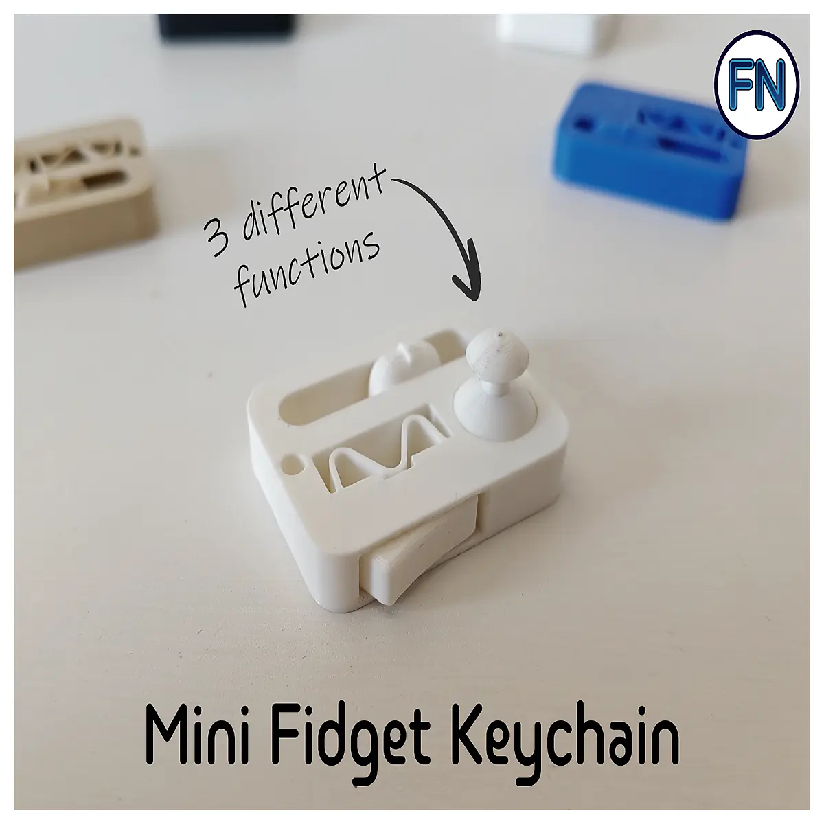 mini keychain fidget toy set with 3 stress relievers pocket anti anxiety sensory tools for adults kids