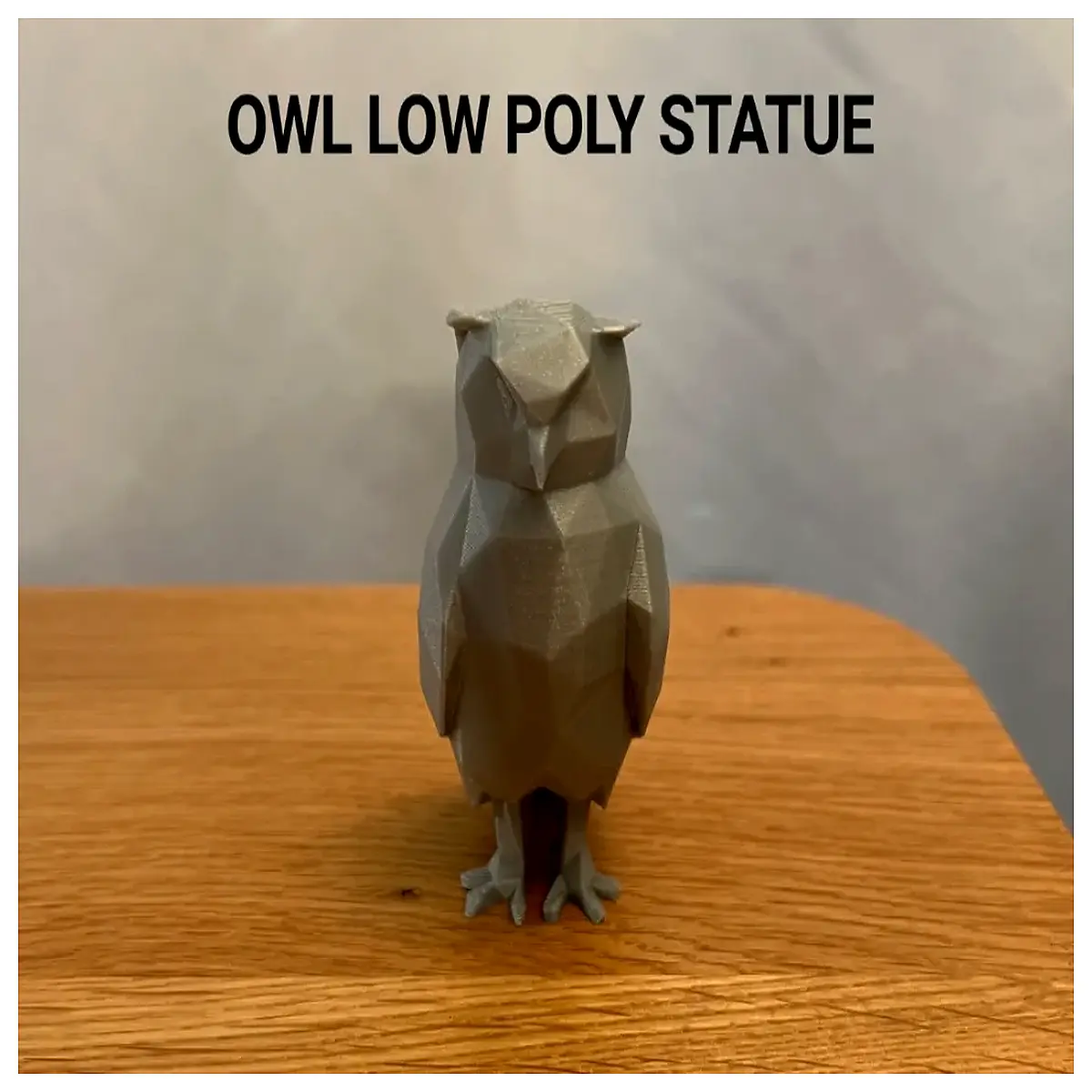 owl low poly statue resin decor geometric owl sculpture for desk shelf modern minimalist animal art piece polygonal owl figurine home office decoratio