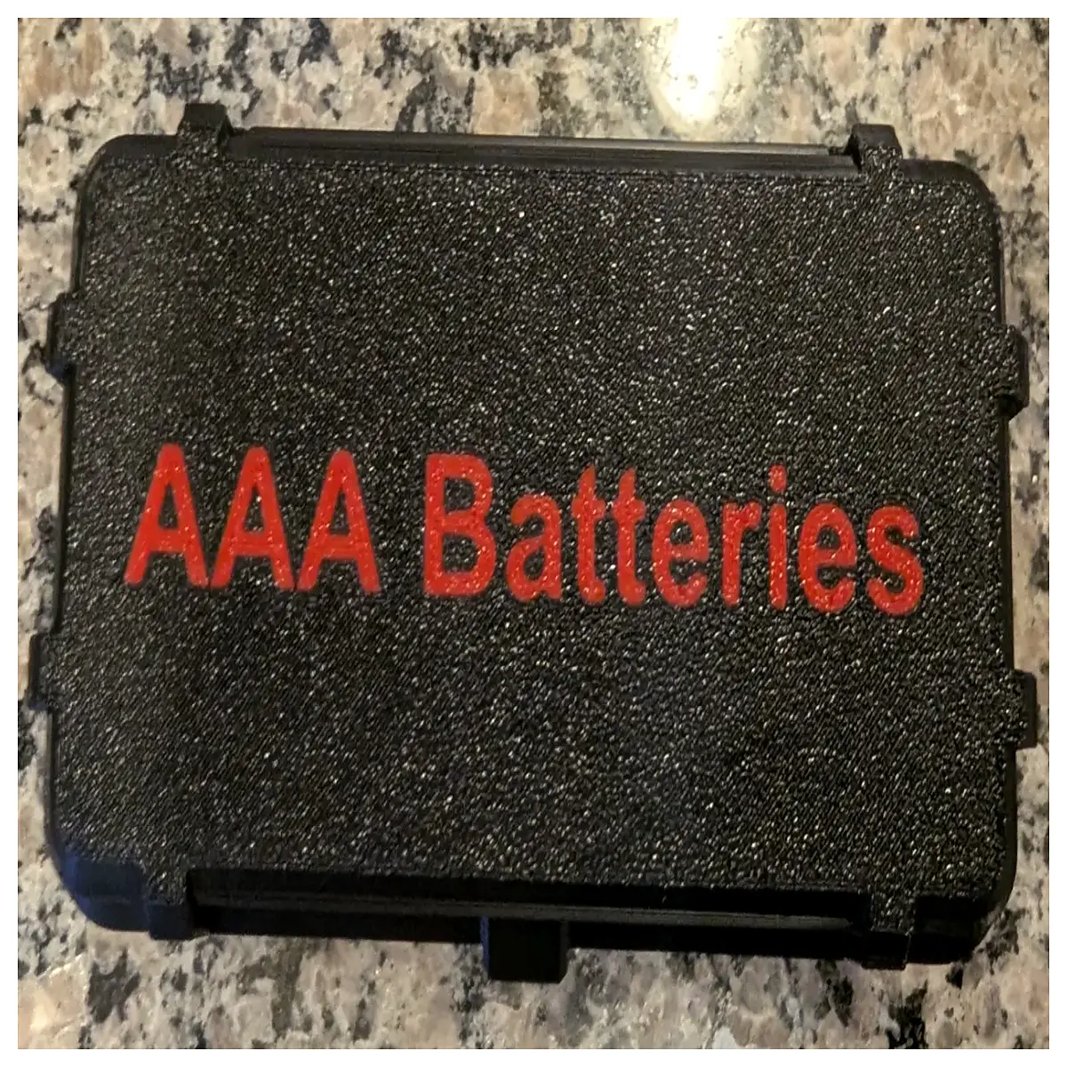 48 slot aaa battery holder box with labeled lid for organizing spare alkaline cells storage organizer