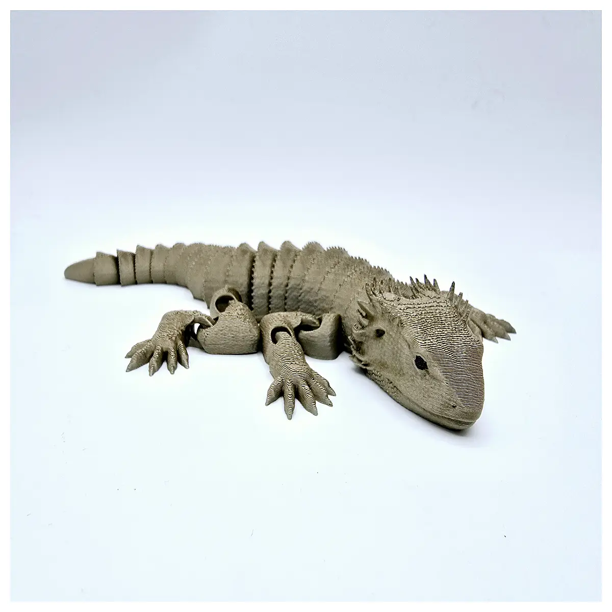 articulated dragon action figure with beard collectible toy for kids