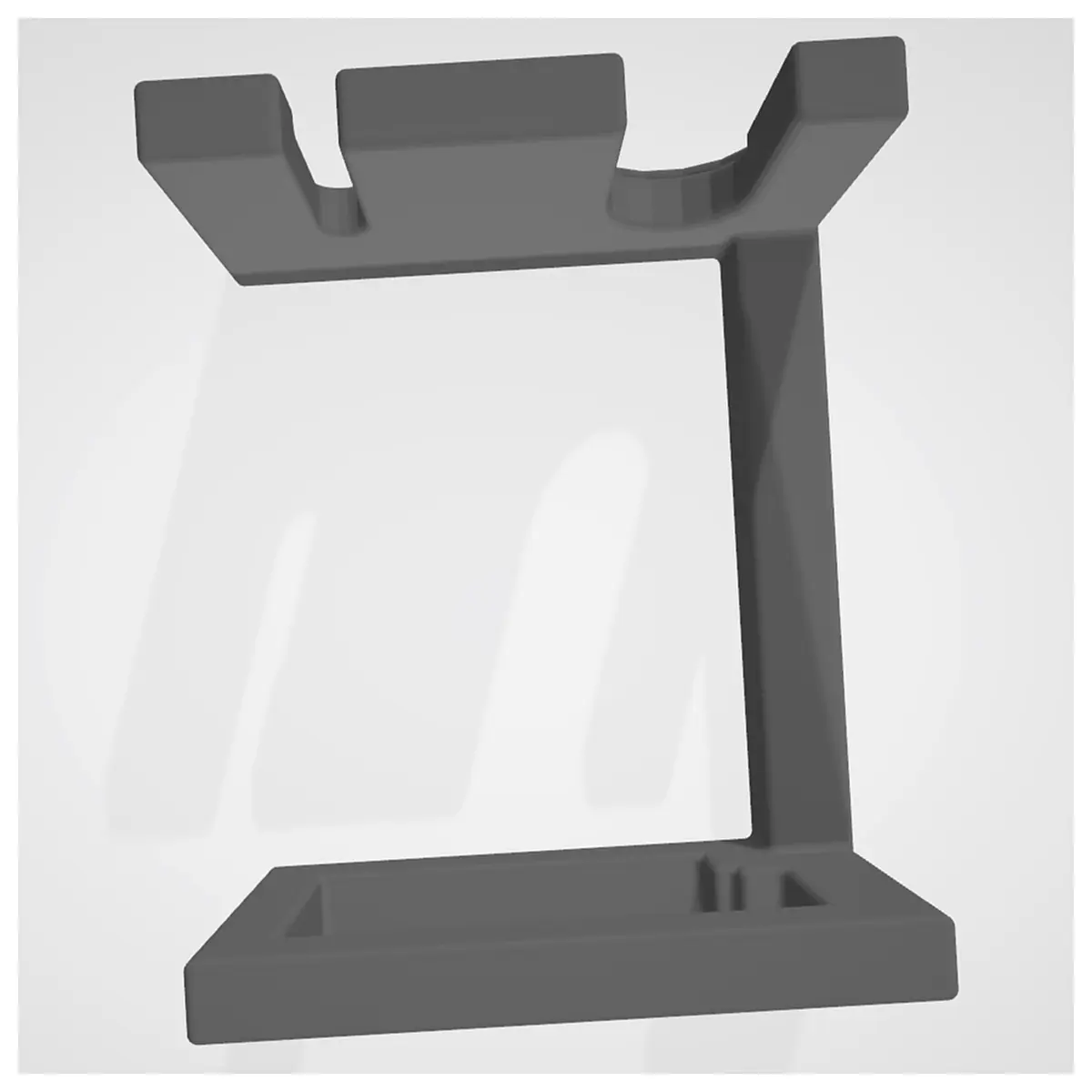 double safety holder for bathroom sink countertop wet shaving brush rest