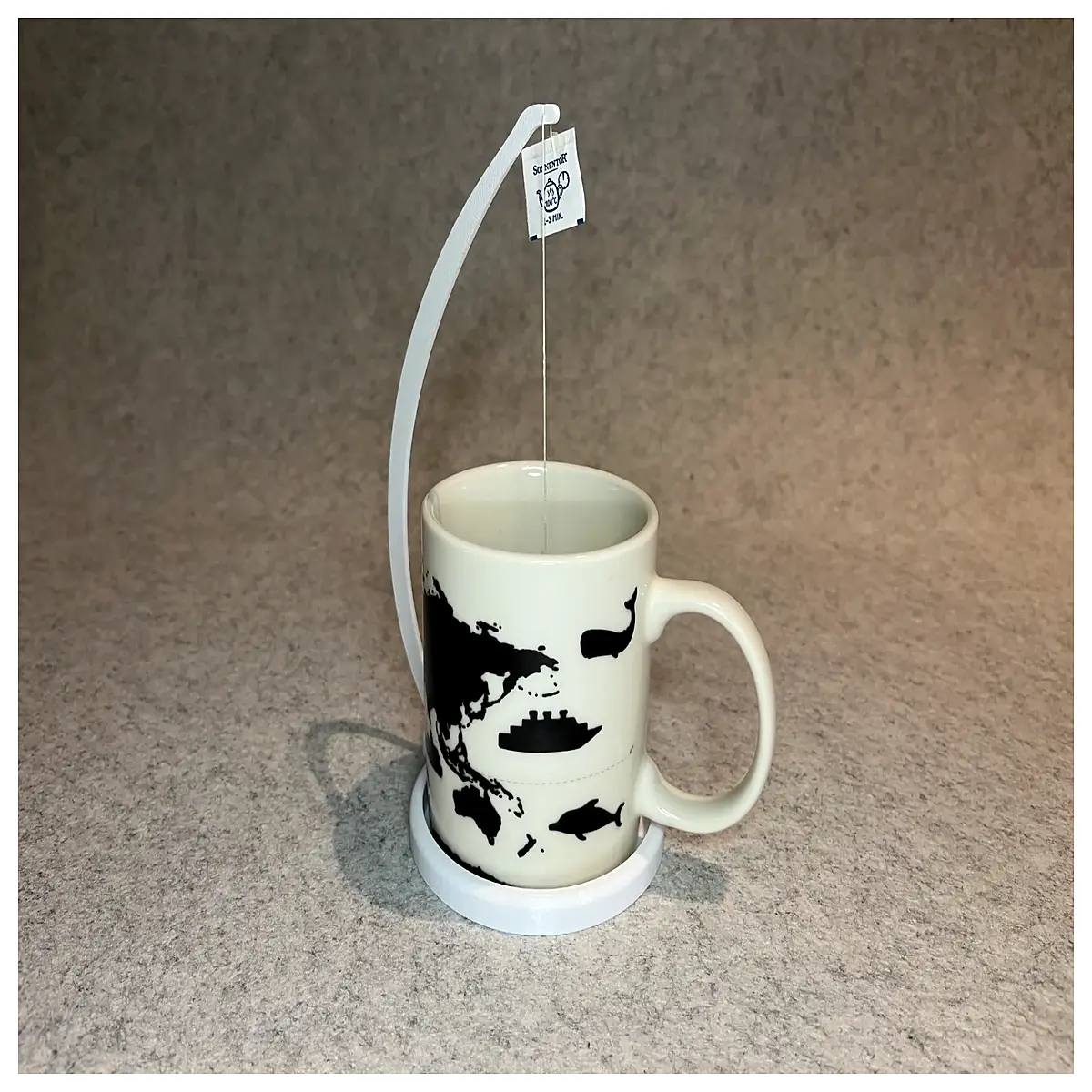 tea bag holder hook for mug cup handle organizer kitchen cabinet storage