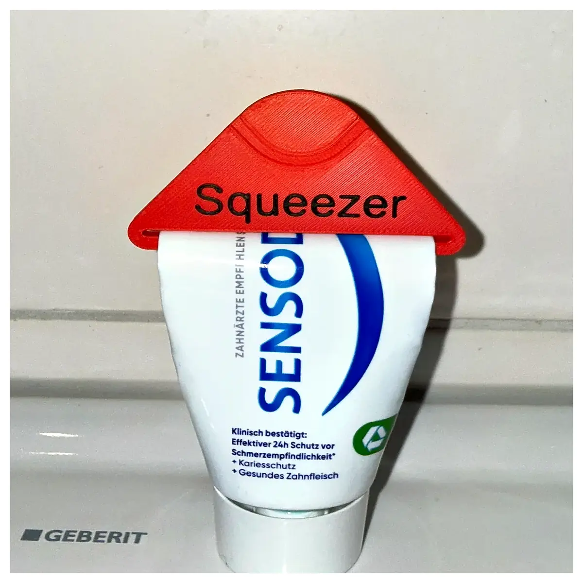 toothpaste squeezer tube roller holder for bathroom sink organizer