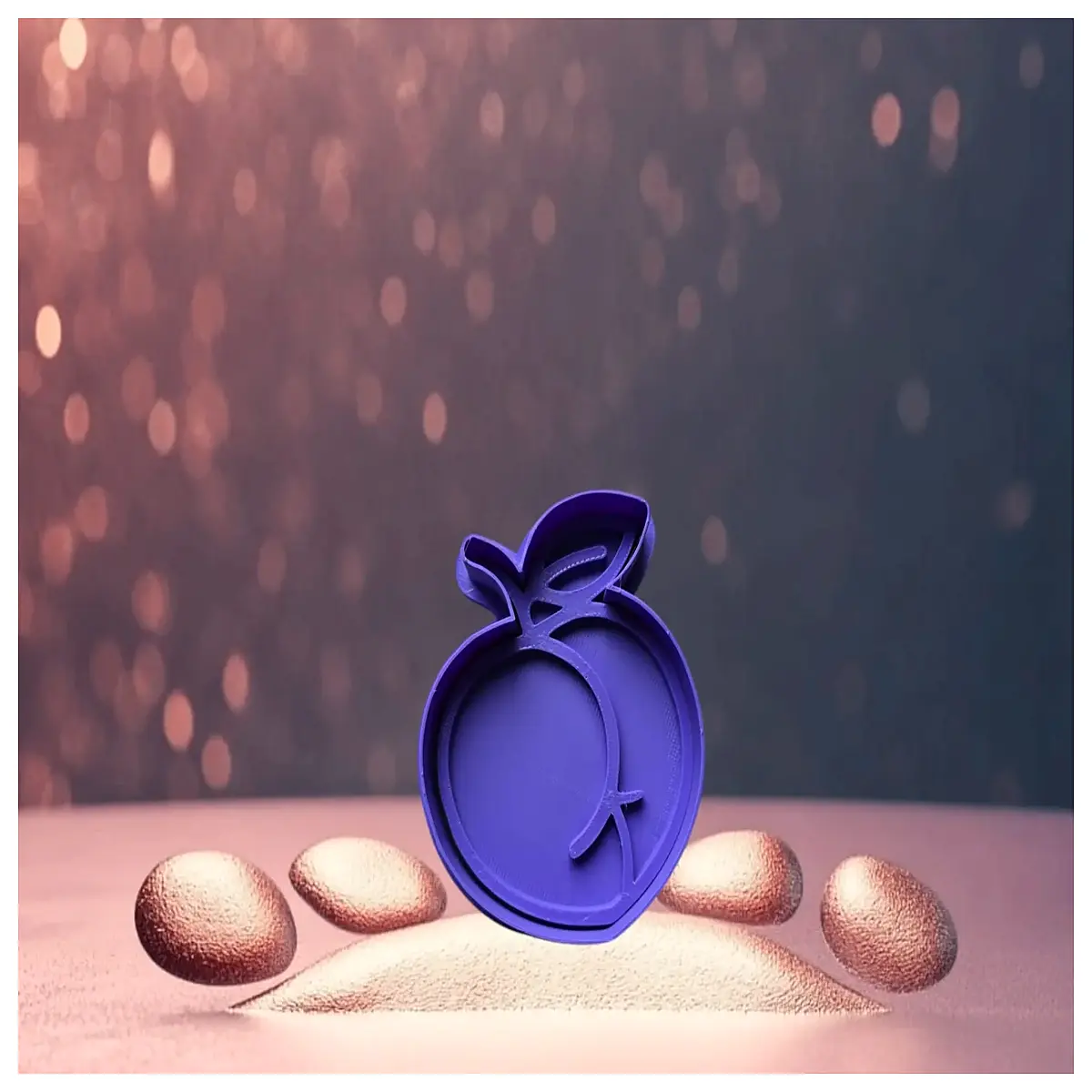 peach butt fruit cookie dough cutter slime clay toy
