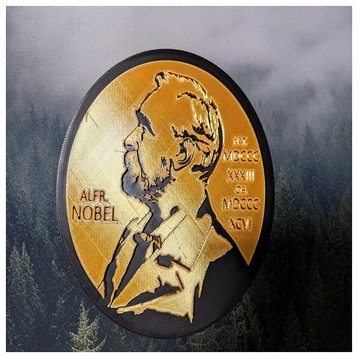 nobel prize medal gold plated award trophy for office desk home decor graduation gift inspiration