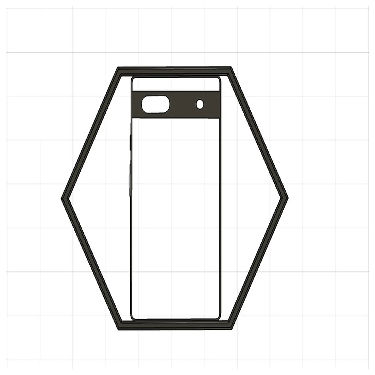 pixel 6 inch hexagonal phone case protective bumper shockproof cover