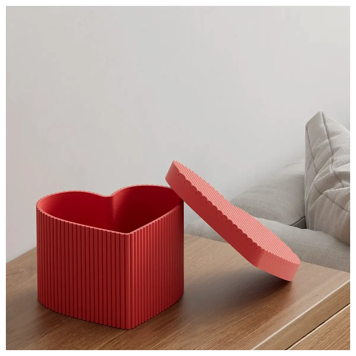 shaped linear storage box for jewelry stationery minimalist aesthetic desk organizer with lid