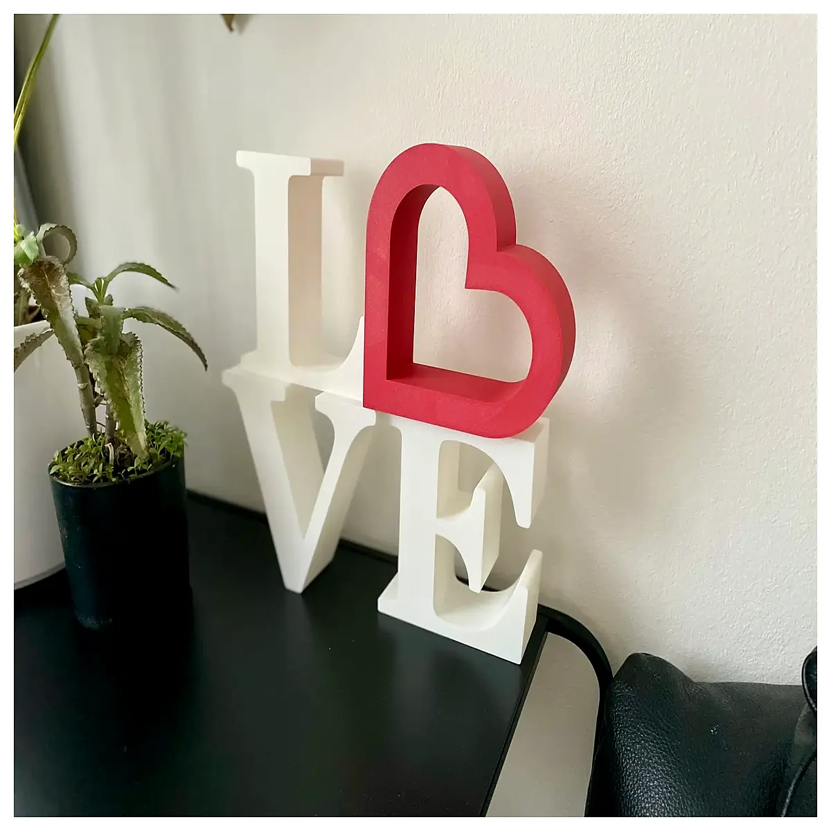 romantic love letter shelf decor for valentines day gift heartfelt message wall art sentimental home decoration for couples