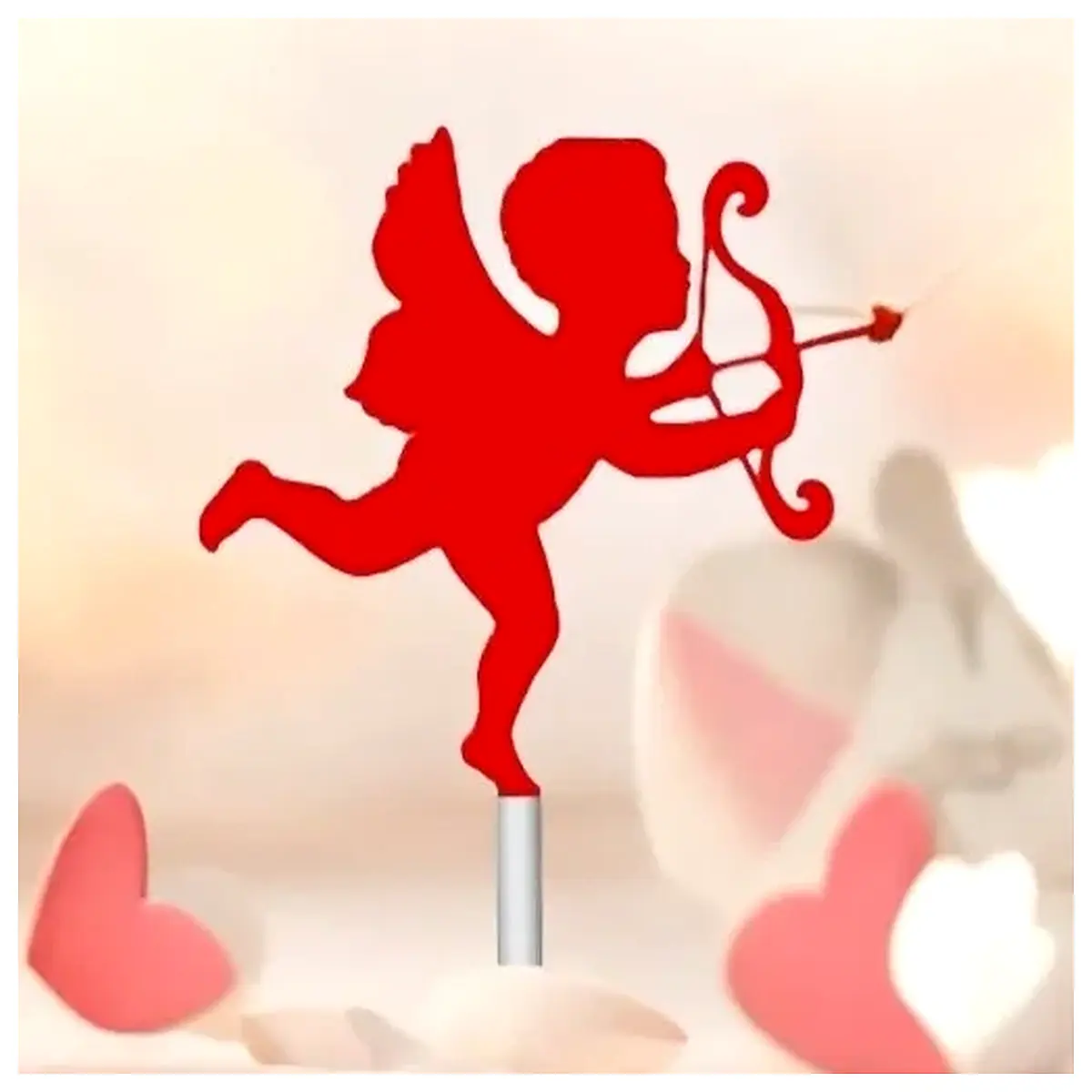 cupid flower wall decor romantic bedroom accent piece shaped floral arrangement for wedding party home decoration