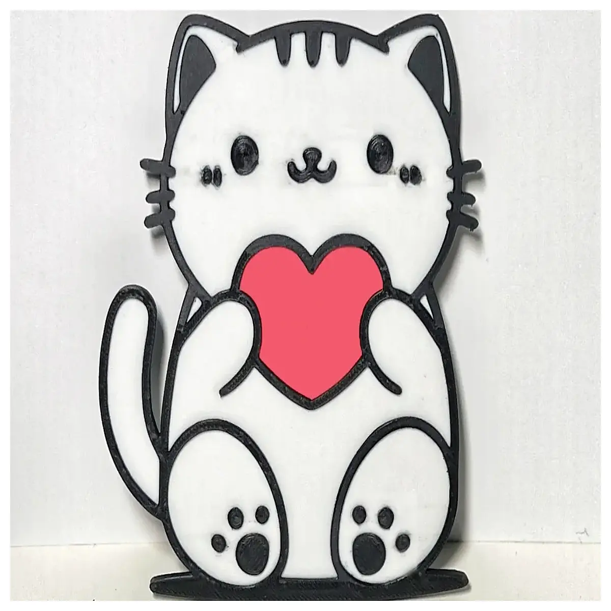 cute cat holding valentine s day plush toy girlfriend romantic anniversary present